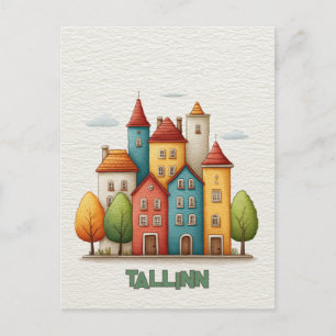 Cartão Postal de Viagem para Tallinn