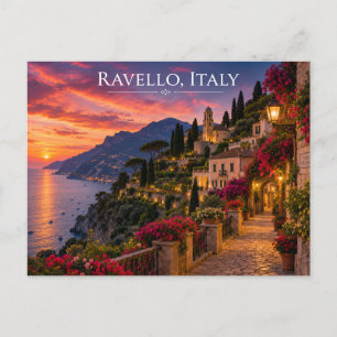 Cartão Postal de Viagem Ravello Itália