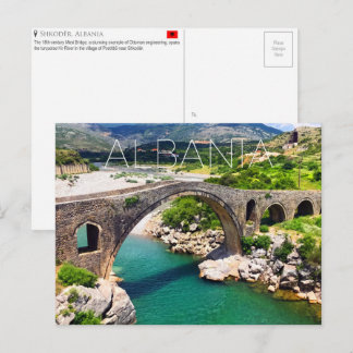 Cartão Postal de Viagem Shkodër, Albânia