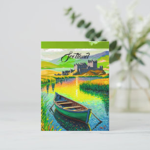 Cartão Postal de Viagem Skye Escócia   Presente de