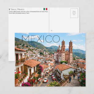 Cartão Postal de Viagem Taxco, México