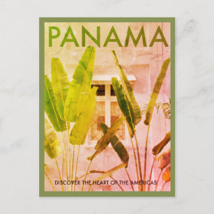 Cartão postal de Viagem Tropical do Panamá