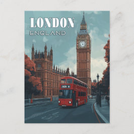 Cartão postal de viagem Vintage Big Ben - Londres,