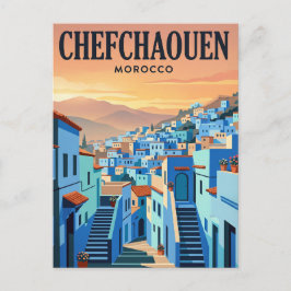 Cartão Postal de Viagem Vintage | Chefchaouen, Mar