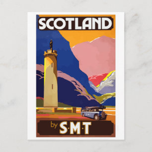 Cartão postal de viagens vintage Escócia