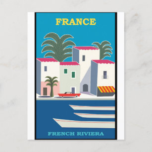 Cartão postal de Viagens vintage France Cote D Azu