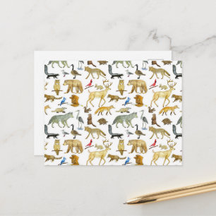 Cartão postal de vida selvagem dos Lagos excelente