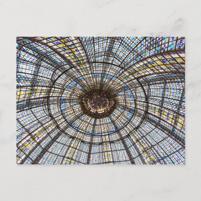 Cartão postal de Vidro de Paris França (Frente)