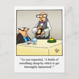 Cartão postal de vinho engraçado "Spectickles"