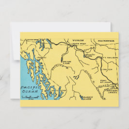 Cartão postal de Vintage do Alaska