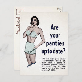 Cartão postal de Vintage Panties
