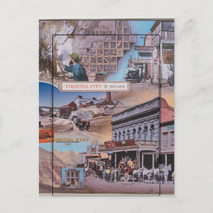 Cartão postal de Virginia City Nevada