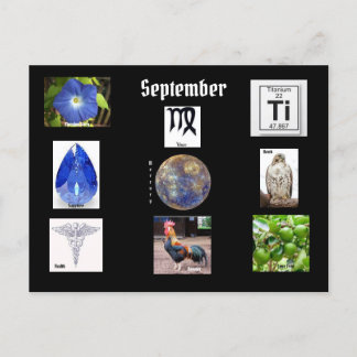 Cartão postal de Virgo, Setembro de Nascimento