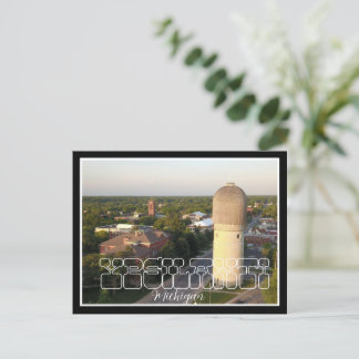 Cartão postal de visita aérea Ypsilanti Michigan