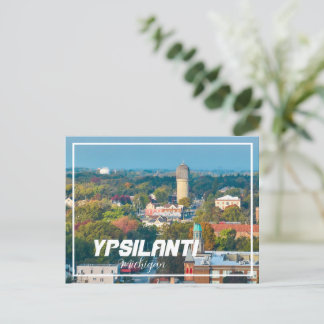 Cartão postal de visita aérea Ypsilanti Michigan