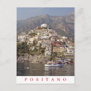 Cartão postal de visualização panorâmica Positano