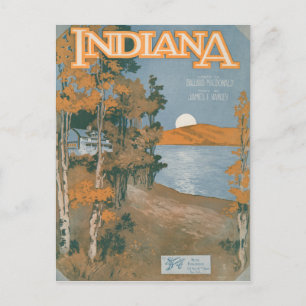 Cartão Postal De Volta A Casa Em Indiana