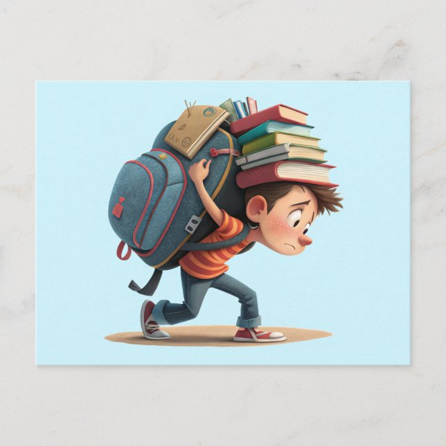 Cartão Postal De volta à escola (Frente)