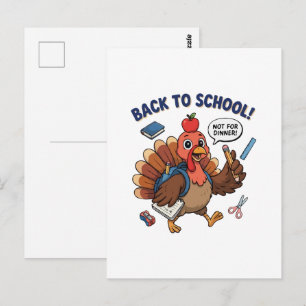 Cartão Postal De Volta à Escola Design de Peru Engraçado