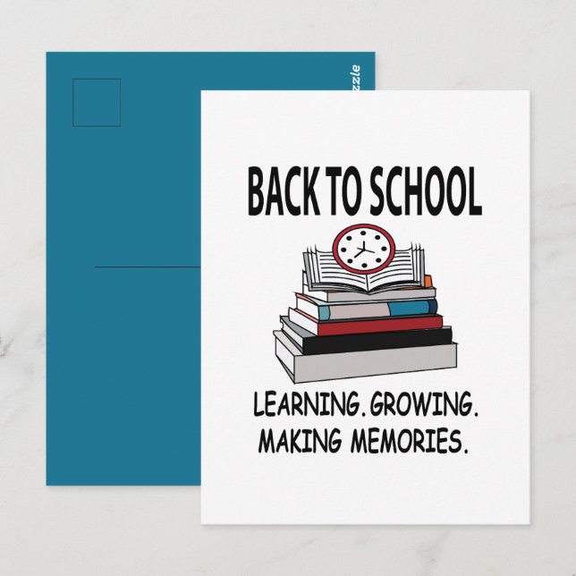 Cartão Postal De Volta À Escola Estudante (Frente/Verso)