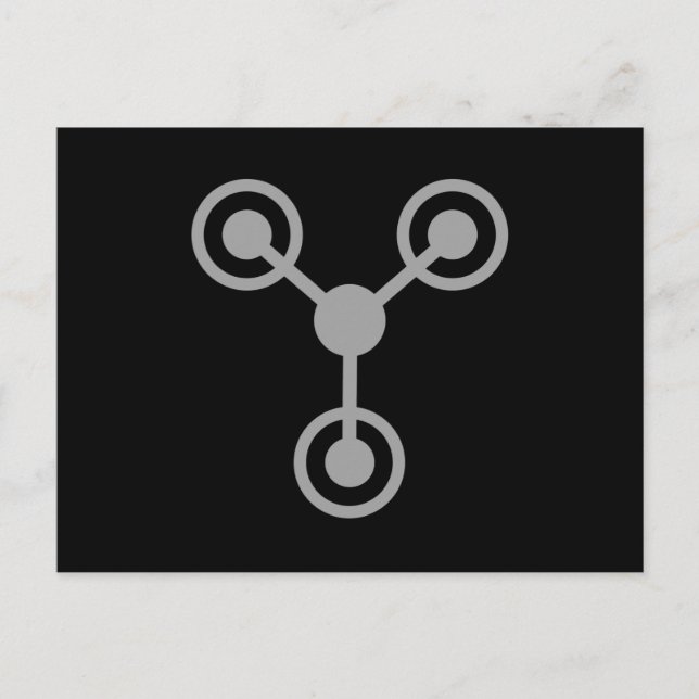 Cartão Postal De Volta aos Anos 80 pela Máquina do Tempo (Frente)