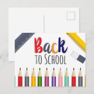 Cartão Postal De volta às aulas