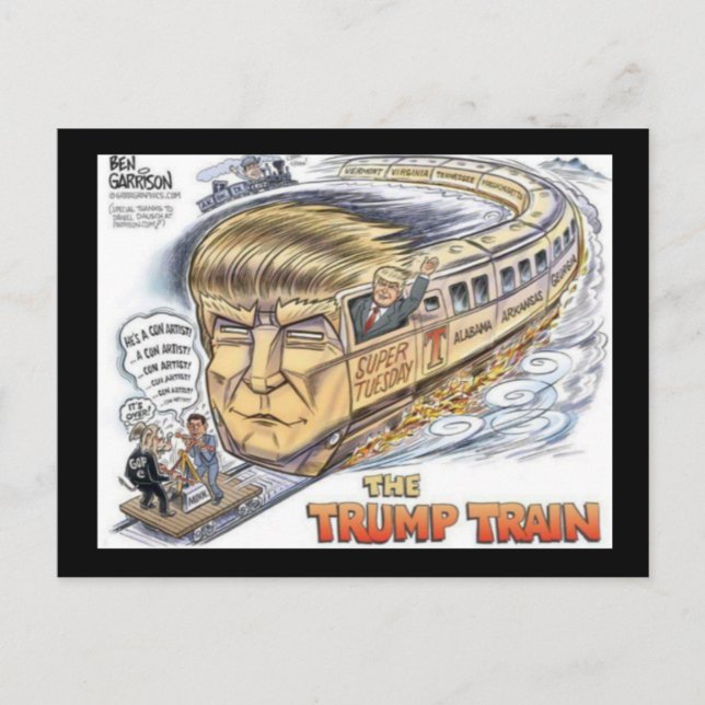 Cartão Postal de Voto NÃO Trump (Frente)