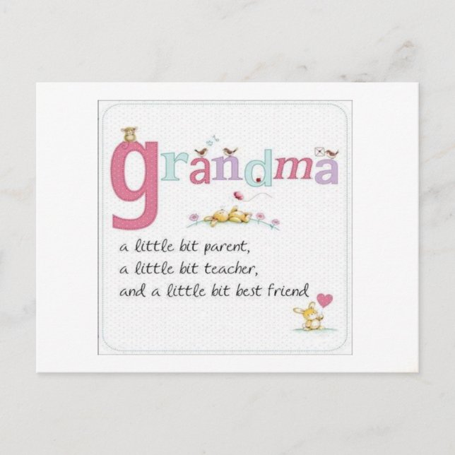 Cartão postal de vovó (Frente)