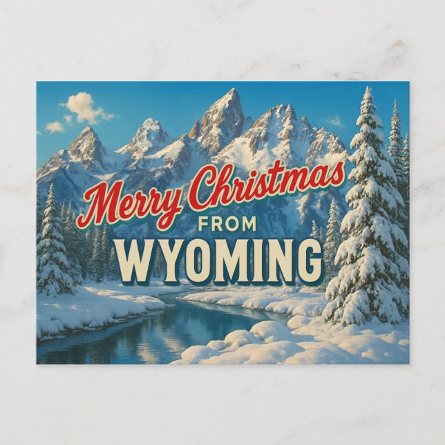 Cartão postal de Wyoming (Frente)