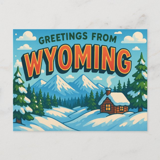 Cartão postal de WYOMING (Frente)