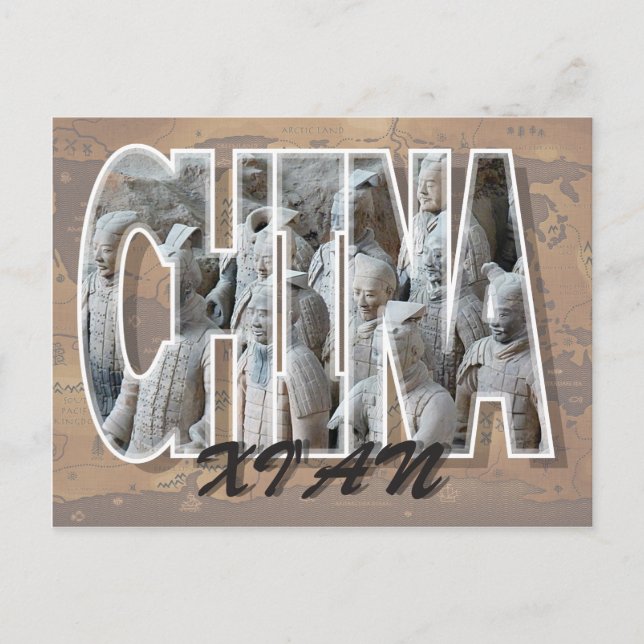 Cartão postal de Xi'an, China (Frente)