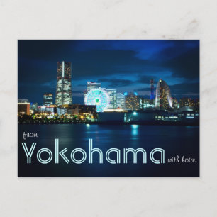 Cartão Postal De Yokohama Minatomirai Com Love Bay Port Japão