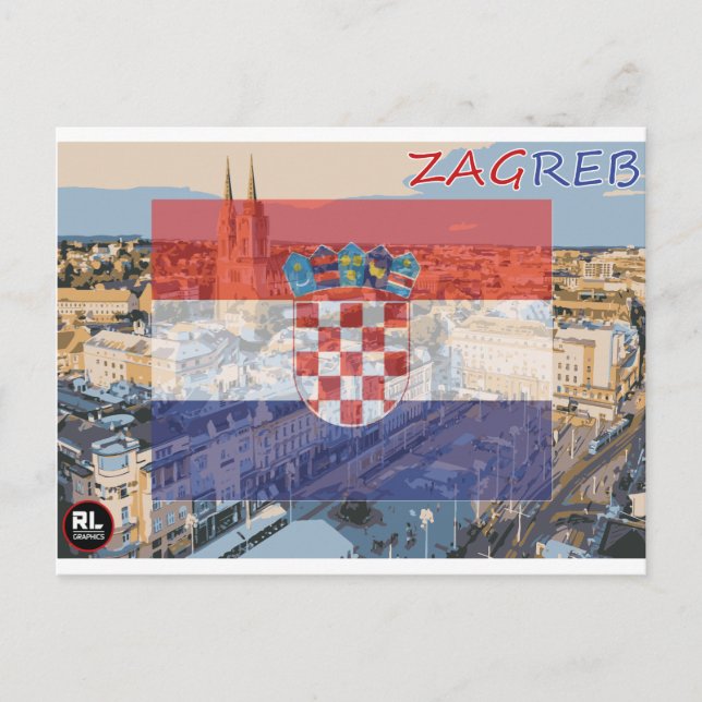 Cartão Postal de Zagreb (Frente)