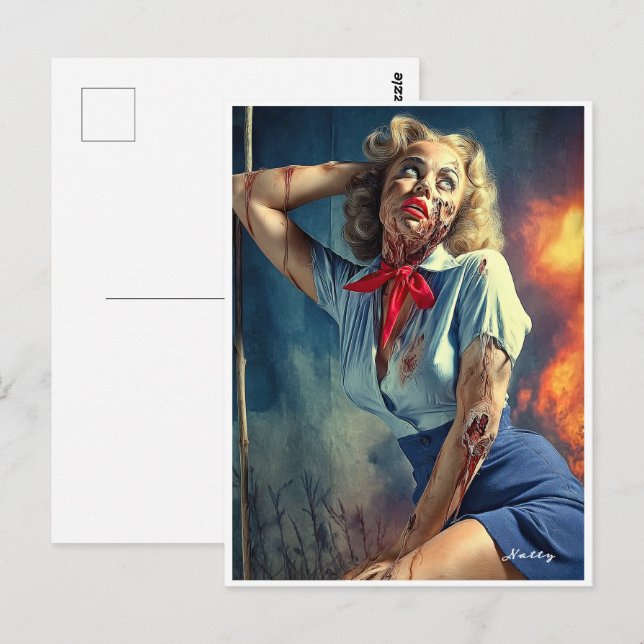 Cartão Postal Dead, Dreamy, and Dangerously Darling: Natty (Frente/Verso)