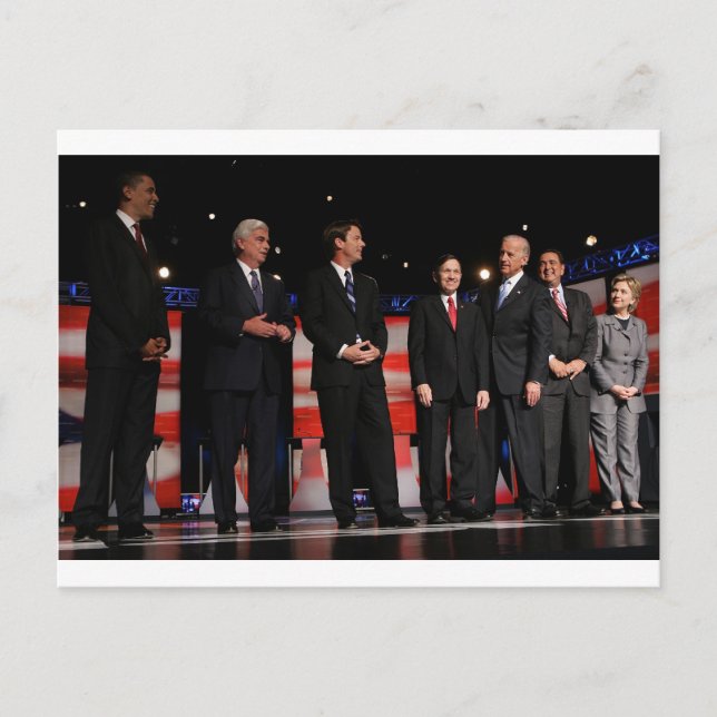 Cartão Postal Debate-Primeiro Obama (Frente)