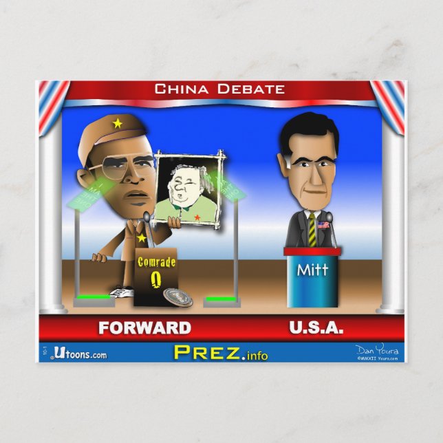 Cartão Postal Debate sobre a China (Frente)