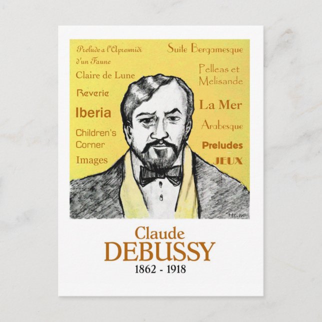 Cartão Postal Debussy (Frente)