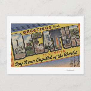 Cartão Postal Decatur (Illinois) (Soy Bean Capital)