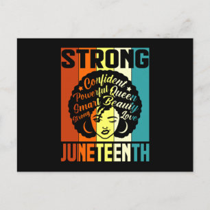 Cartão Postal Décima Sétima Melanina Negra Pêlos Naturais Afro