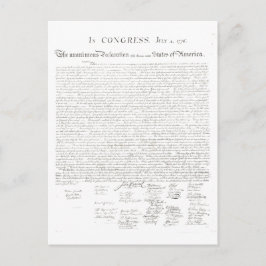 Cartão Postal Declaração de Independência