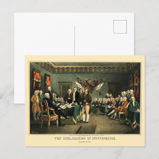 Cartão Postal Declaração de Independência, 1850, Restaurada