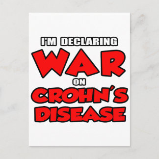 Cartão Postal Declaro guerra contra a doença de Crohn