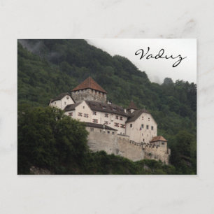 Cartão Postal declive do castelo de vaduz