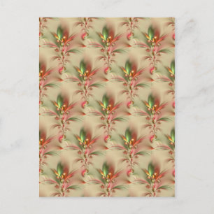 Cartão Postal decoração de flores/papel de parede