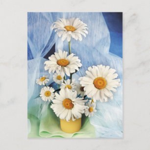 Cartão Postal Decoração de Margaridas