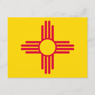 Cartão Postal Decoração do Design de Sinalizador do Novo México