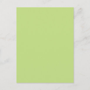 Cartão Postal Decoração Pronta para Personalizar em Cor Verde Pa
