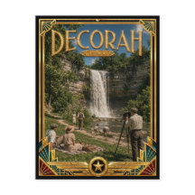 Decorah Iowa Arte Deco Vintage Idade Dourada