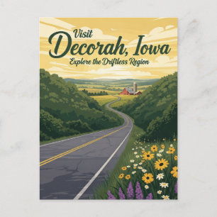 Cartão Postal Decorah Iowa Viagem