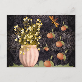Cartão Postal Decorative Moody Floral